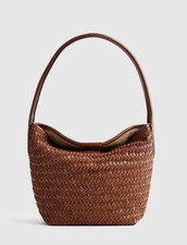 New Madewell The Signature Woven Shoulder Bag Leather Handbag New With Tag picture