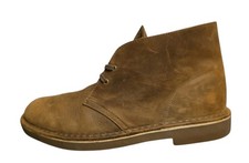 Clarks Bushacre 2 Beeswax Brown Leather Chukka Desert Boots Casual Men 9.5 picture