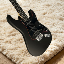 ST Electric Guitar Mahogany Body Rosewood Fretboard Black Color Matte Finish picture