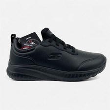 Skechers Squad Chaos SR Rodey Black Womens EH Slip Resistant Sneaker picture