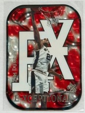 1999 SkyBox E-X E-Xceptional Red Tim Duncan #9 XC Die-Cut Insert Spurs HOF picture