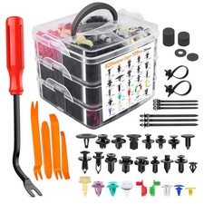 925 Pcs Car Bumper Retainer Auto Fasteners Body Plastic Trim Clips Pin Rivet Kit picture