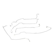 Fits 08-14 GMC Yukon Front Brake Line Kit 4WD No TC Stainless TKT0802SS-CPP picture