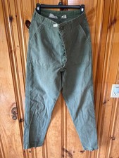 Vtg 1966 Vietnam War US Army OG-107 Cotton Sateen Pants 30x31 DSA 100-2124 picture