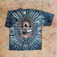 Vintage NOS 1998 Carlos Santana Tie-Dye Band T Shirt Size XL picture