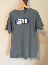 Vintage 90s 311 Star Logo Band Shirt L Wild Oats Single Stitch 1995 picture