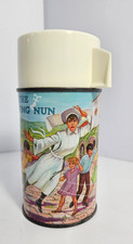 Vintage 1968 “The Flying Nun” Aladdin Metal Thermos - Nice Condition picture