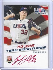 2015 Panini USA Baseball Red Ink  Auto /25 Zach Jackson #ZJ picture