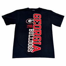 Pro Edge Georgia Bulldogs Black T-Shirt, Size LG Adult Shirt picture