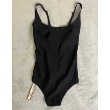SKIMS Body XS Scoop Low Back Backless Thong Bodysuit Onyx Black BD-THG-11443W picture