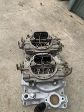 Edelbrock C26 Intake Manifold With Dual 625 Cfm Carter Carbs picture