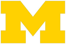 UofM Michigan Block M Vinyl Decal Sticker - You choose color and size picture