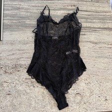 Free People Intimately Black One Touch Sheer Lace Bodysuit Size S NWT OB1457989 picture