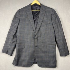 Tom James Executive Collection Mens Gray Pinstripe Suit Jacket Blazer Size 42 picture