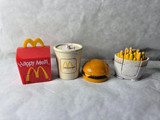 Vintage 1987 McDonalds Happy Meal Toys Food Changeables Transformers Set of 4 picture