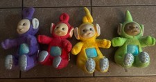 SET OF 4 Teletubbies Mini 6” Plush Toys Vintage 1999/2000 picture