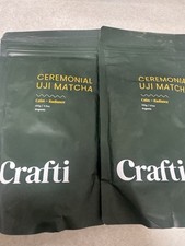 Crafti  Ceremonial Uji Matcha Calm Radiance 100g /3.5 2 Bags. Hard To Find picture