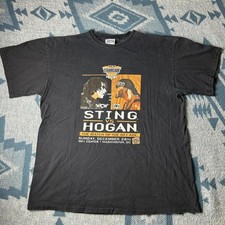 VTG 1997 WCW Sting Hulk Hogan Starrcade Shirt Wrestling Graphic Tee PA11156 picture