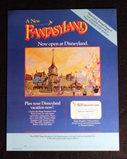 Disneyland 1983 Fantasyland Peter Pan's Flight Concept Design Poster Walt Disney picture