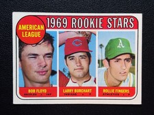1969 Topps - High # Rollie Fingers, Bobby Floyd, Larry Burchart #597 Rookie PB2 picture