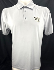 NEW Wake Forest Demon Deacons Champion Collared Gray SS Polo Shirt Men's L picture