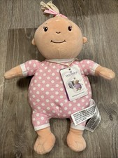 Warmies Cozy Plush Baby Girl Doll 14” Microwavable Heatable Plush Pink Bow NWT picture
