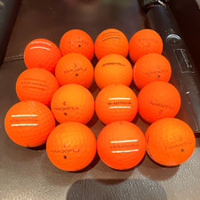 MAXFLI StraightFli Orange Golf Balls Lot of 15 picture