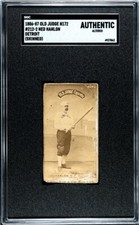 Ned Hanlon HOF 1886-87 Old Judge N172 #212-2 Detroit (Skinned). SGC Authentic picture