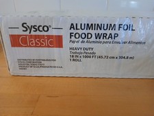 GIANT 18in x 1000ft - Sysco Heavyweight Aluminum Foil Roll Commercial Grade picture