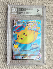 BGS 9 2021 POKEMON CELEBRATIONS #007 FULL ART/FLYING PIKACHU VMAX picture