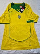 Original 2004 Nike Brazil Home Jersey Total 90 Men's Large NWT 190740 Brasil Men picture