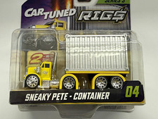 MGA CarTuned Rigs Series 3 Sneaky Pete Container 1992 GMC 1:64 Yellow/Silver picture