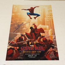 Tom Holland Autographed Spider-Man Brand New Day Marvel 11x17 Photo 7 picture