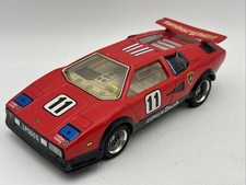 VINTAGE TAIYO B/O JAPANESE TIN RED LAMBORGHINI #11 COUNTACH Non Fall BUMP'N GO picture