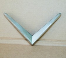 vintage Cadillac 1950 1951 Chrome V Trunk Ornament PT # 1456004  NICE picture