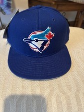 Vtg New Era Toronto Blue Jays 100% Wool Fitted Size7 3/8 Diamond Collection 5950 picture