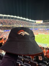 DENVER BRONCOS NAVY BUCKET HAT ONE SIZE SGA MILE Game day  Giveaway 9/27/26 picture