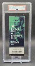2015 CONNOR MCDAVID 1ST GOAL FULL TICKET STUB EDMONTON OILERS  VS STARS PSA 9  picture