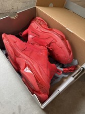 Balenciaga Triple S Clear Sole Red Sneakers Men’s Size 11 picture