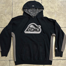 Vintage Adio skate hoodie sweatshirt skull bones Y2K 2000s Size L picture