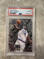 1995-96 Fleer Metal - Metal Force Chris Webber #15 Washington Bullets Card PSA 8 picture