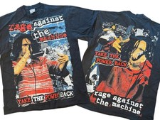 Rage Against The Machine Vintage T Shirt Size L RATM 90s Single Stitch REPRINT picture
