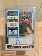 2023 Panini Contenders - Rookie Ticket RPS Variation Jonathan Mingo #119 Playoff picture