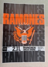 1990 Ramones Brain Drain Concert Poster Munich Circus Krone 2.11 Punk Rock look picture