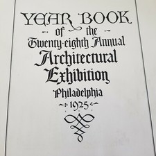 Vintage 1925 Philadelphia Architectural Exhibition Yearbook  picture
