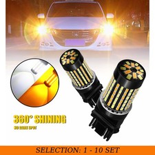 2-20X 3157 Switchback LED Turn Signal Parking Light Bulb White Amber Error Free picture