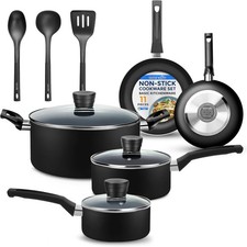 Kitchenware Pots & Pans Basic Kitchen Cookware Non-Stick Coating Inside Black picture
