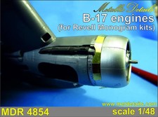 1/48 Metallic Details B-17 Engines (for Revell Monogram Kits) #MDR4854 picture