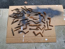 Vintage Antique Cast Iron Stove Tool Grate Shaker Handle Lid Lifters Big Lot picture