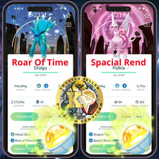 Pokémon —GO— Shiny Dialga O— Palkia O—Background Go Tour  Kalos 2026—PTC—Digital picture